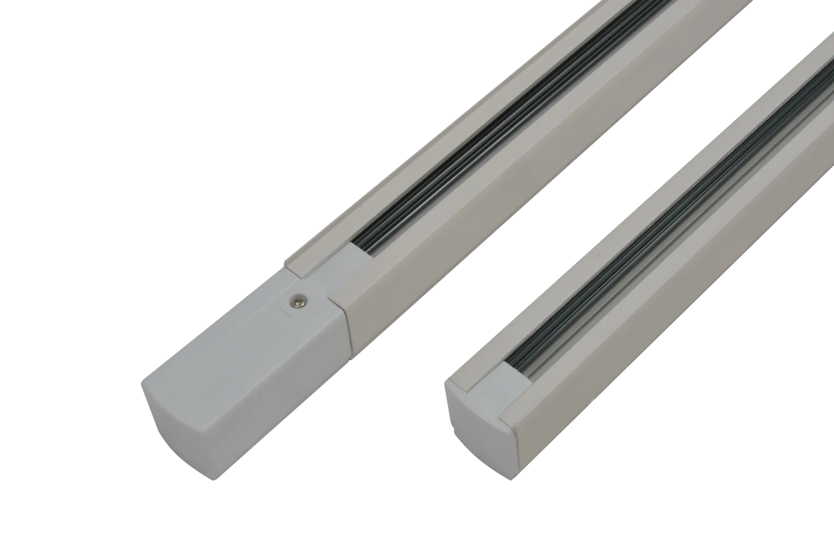 TRACK 3LINE SET 1.5m + END POWER + END CAP WH